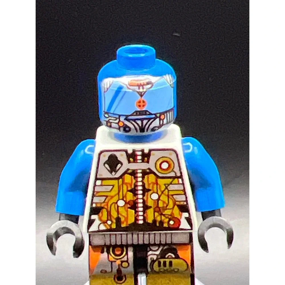 LEGO Life on Mars Centauri Minifigure Sp043 Blue White Space Alien Vintage